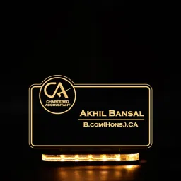 CA Logo LED Desk Name Lamp for Chartered Accountants Table Lamp-image-83