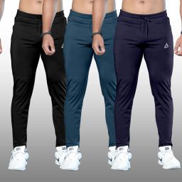 Pack of 3 Men Solid Multicolor Track Pants-image-44