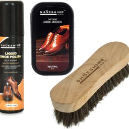 SHOESHINE Neutral Shiner with Neutral Polish & Brush Shoe Care Kit Leather Shoe Liquid Polish-image-74