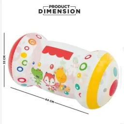 tiny tales Inflatable (IND*66) Step Roller for Toddlers, 64Cm X 33Cm X 33Cm,Multicolor Inflatable Hoppers & Bouncer image 5