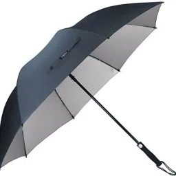 Round Handle 3 Fold Sun Protection Umbrella,Chata,Chatri Umbrella (Black) Umbrella-image-44