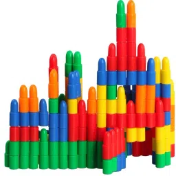 pulsbery Rocket Head Bullet Blocks for Kids | 200 Pieces in a Box + Educational Learning Puzzle Bullet Shape Building DIY Game Block | Interlocking Brick Toys for Boys & Girls image 4
