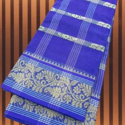 Woven Tant Cotton Blend Saree-image-1