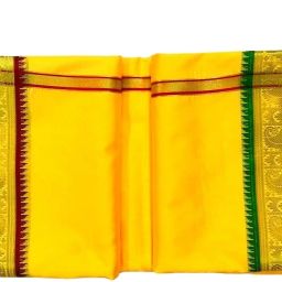 SareeAnd joddhotihouse 4Meter Dhoti and 2Meter Shawl for men's Self Design Men Dhoti-image-59