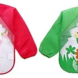 Waterproof Cartoon Full sleeve Painting Apron Feeding Bibs (pack of 2)-image-26