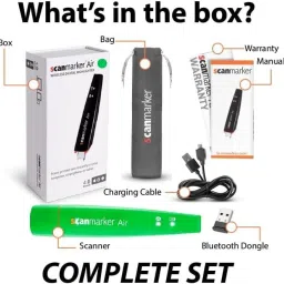 Scanmarker Air Pen Scanner - OCR Digital Highlighter and Reader - Wireless (Green Corded Portable Scanner image 3