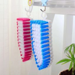 Pack of 2 Flexible Wide Brush for Multipurpose Cleaning Cloth, Floor, Sink, Tile etc with Holder-image-97