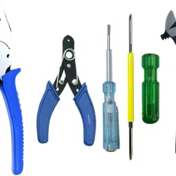 Pack of 4 Plier Combo Kit | Wire Cutter | Tester | Screwdriver | Wrench | Lineman Plier-picture-47