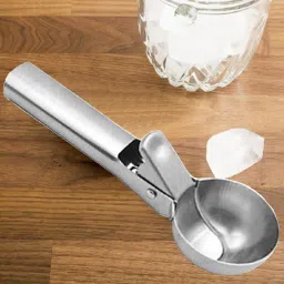 Stainless Steel Spring/Trigger Ice Cream Scoop Set of 1 Pc ICESCOOP01 Steel Ice-cream Spoon-18