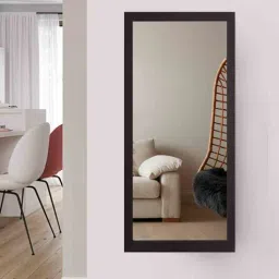 k k glass & aluminium Black Glass Fame Full Length Mirror-picture-2