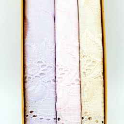 Maskey 100% Pure Cotton (Size:25x25cm) (Pack of 3) Embroidered Abstract Iconic Designer Ladies Rumal / Hanky ["Multicolor"] Handkerchief-image-65
