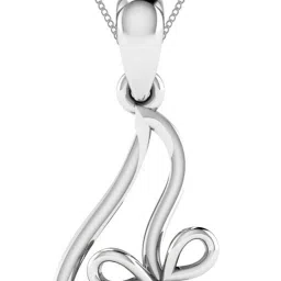 amarta Riya Elegant Pendant Set (Without Chain) 18kt White Gold Pendant-image-43