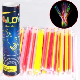 Glow in the dark bands. Neon Bands with connectors (100 pcs) Party Glow Ornament-32