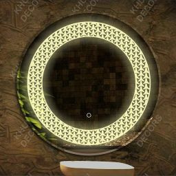 21x21 Inch LED Wall Mirror Glass with Touch Sensor Lights for Home Decor HD03 Bathroom Mirror-image-33
