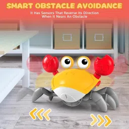 gex Electric Crab Walking Sensor Crawling Toy Colorful Lights & USB Rechargeable image 5