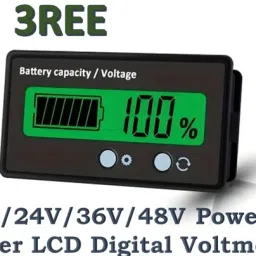 12V/24V/36V/48V Power Meter LCD Digital Voltmeter Probe and Tester Electronic Hobby Kit-0