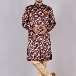 Ethzy Printed Sherwani-23