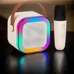 Clairbell G18_K12Wireless karaoke mic speaker with Bluetooth compatibility and RGB lights 10 W Bluetooth Laptop/Desktop Speaker-19