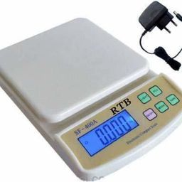 RTB Electronic Kitchen Digital Weighing Scale 10 Kg, Weight Machines for Kitchen, Weight Machine, Weight Scale Kitchen, Kitchen Weight Machine DigitaL(SF400a With Adaptor (WITH ADAPTOR) Weighing Scale-58