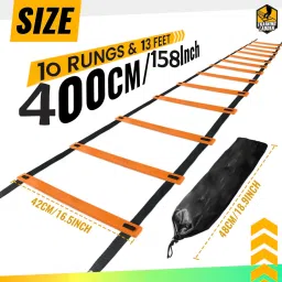 Agility Ladder 4 meter Speed Training Ladder with 10 Adjustable Rungs Speed Ladder-picture-10