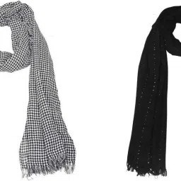 Self Design Pure Cotton Men Multicolor Fancy Scarf-image-80