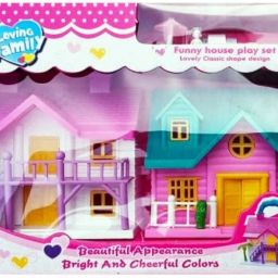 New Big Two Dollhouse Set of ( 24PC ) For Kids play-4