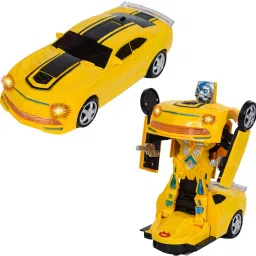 Transforming Robot Car (Yellow Bumble Style)-image-47