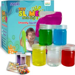 (6 Bright Slime kit)Toys jelly slime putty clay toys kit set pack for girls kids-image-35