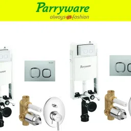 Half Frame Concealed Cistern, with divater body upper part set of 2 pic 260 Dual Flush Tank-1
