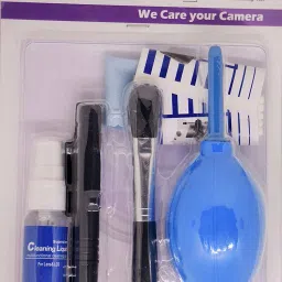 FotoCart Professional Clean Pro 9 IN 1 Multi-Purpose Cleaning Kit for Cameras, Lenses, Binoculars, LCD, Laptops, Desktops, Keyboards, etc, Includes Micro-Fibre Cloth, Brush, Liquid Solution, Powerful Dust Blower, Cotton Swabs, Cleaning Tissue Lens Cleaner (20 ml, 4x4 inch, Pack of 9) Lens Cleaner-image-5