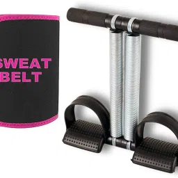 combo double srping Tummy Trimmer & sweat belt body Ab exerciser Home,Gym Ab Exerciser-5