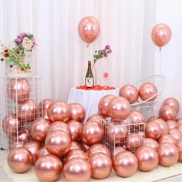 Solid Hd/Latex/Metalic 50 Rose Gold Balloons For Kids/Adult/Party/Birthday Decorations Balloon-image-64