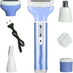 KM Rechargeable 4 in 1 Hair Trimmer Women Hair Removal Machine Epilator Eyebrow Nose Trimmer Razor Cordless Epilator-image-23