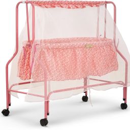 Enchant Baby Swing Cradle for Baby Cradle Swing Jhula with Mosquito Net, Storage-1