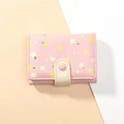 Women Casual Pink Artificial Leather Wallet-24