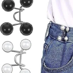 Waist Buckle for Loose Jeans Pants Pearl Detachable Instant Button Pins Plastic Buttons-13