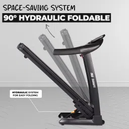 durafit Vigor BLDC 6 HP Peak | 4-Level Incline |18km Speed Home Use Treadmill image 4