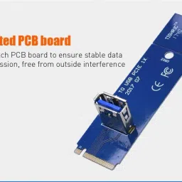 Tobo M.2 To USB 3.0 Pcie 1x To 16x Riser Card Switch Transfer Card Adapter USB 3.0 DDR3 1 GB NVIDIA Chipset 80 bit 60 MHz Graphics Card image 4