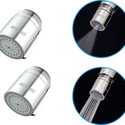 X22 Dual Flow Chrome Finish Aerator (Pack of 2) Tap Mount Water Filter-27