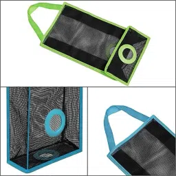 sajag Wall Hanging Garbage Bags Mesh Reusable Net Hanging Breathable Garbage 3 L Drum image 5