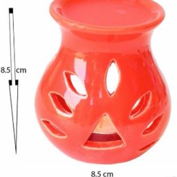 airroma Ceramic Aroma Oil Burner Red Color Diffuser, Diffuser Set, Aroma Oil image 3