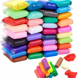 Ultra Light Modelling Bouncing Different Color Clay with Tools Set for Kids (Pack of 36 pcs) PTFE (Non-stick) Soft Toy For Monkey-image-6