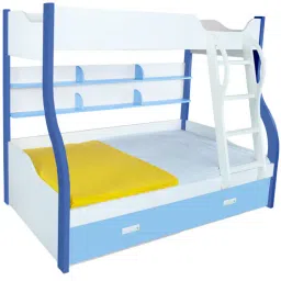 alex daisy Columbia Bunk Bed in Blue & White Finish with Drawer Storage-picture-12