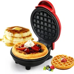 Mini Waffle Maker Non-Stick Electric Iron Machine for Individual Belgian Waffles Waffle Maker-picture-16
