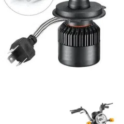 LED Headlight Bulbs - 12000LM 6000K -Hi/Lo Beam, Spotlight Fog Light Bulb Conversion Kits Upgraded Double JPS Chips Silent Fan IP67 Comftable With TVS Super XL Headlight Motorbike LED for TVS (12 V, 55 W)-19