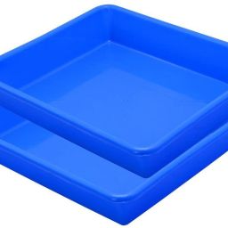 Plastic Exel Small Tray For Home/Office/Kitchen, 2 pc Tray 2 Ltr, Blue Tray-image-22