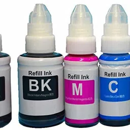 iNKSET G Series Compatible Refill Ink Black + Tri Color Combo Pack Ink Bottle-10