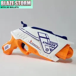 shreenik Blaze Storm Gun with 5-Dart Rotating Drum & 20 Safe Soft Foam Bullet Blaster image 2