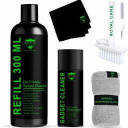 ROYAL CARE PROFESSIONAL Gadget Cleaner 100 Ml And Refill 300 Ml ,Cloth , Brush,1 Lens Cleaning Cloth for Computers-6