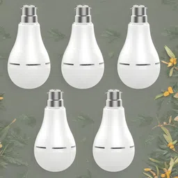 guggu Inverter bulb 12W LED & 2000mAh battery 4hrs emergency light Pack of 5 bulbL4165 4 hrs Bulb Emergency Light-picture-25